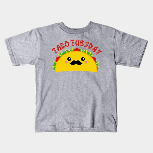 Taco Tuesday Kids T-Shirt by DavesTees